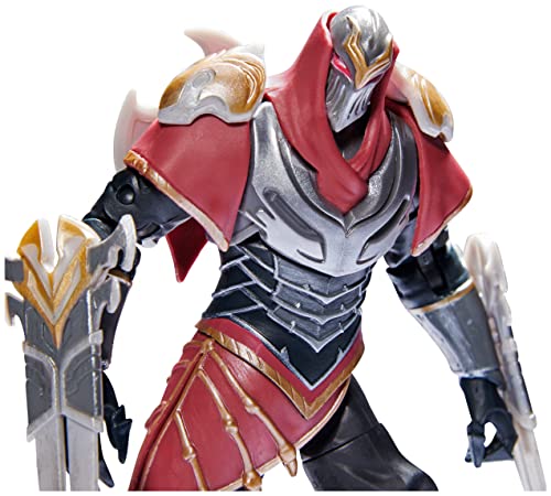 League of Legends, 6-Inch Zed Collectible Figure w/Premium Details and 2 Accessories, The Champion Collection, Collector Grade, Ages 12 and Up