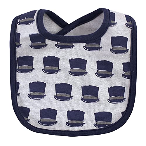 Hudson Baby Unisex Baby Cotton Bib and Sock Set, Little Man, One Size