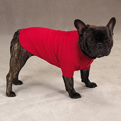 Zack and Zoey Cotton Polo Shirt for Dogs, 16' Medium, Tomato Red