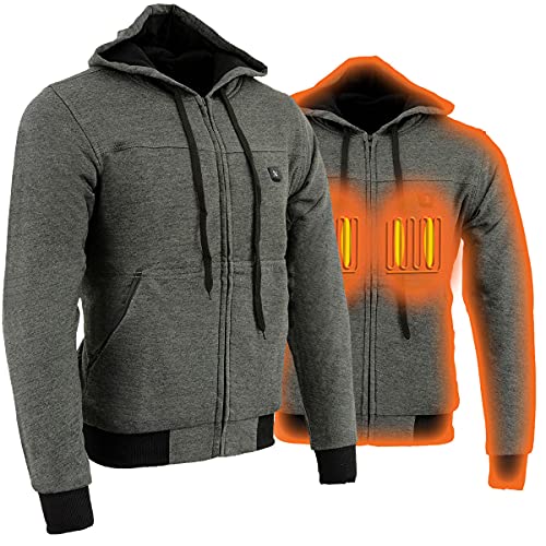 5X-LARGE Milwaukee Performance-Men's Heated Hoodie w/FrontandBack Heating Elements-BATTERY PACK INCLUDED-GREY