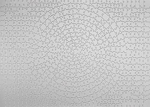 Ravensburger Krypt Silver 654 Piece Blank Jigsaw Puzzle Challenge for Adults – Every Piece is Unique, Softclick Technology Means Pieces Fit Together Perfectly