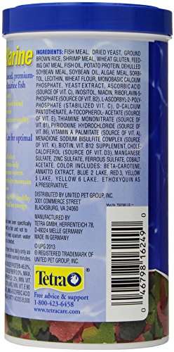 TetraMarine Saltwater Flakes 5.65 Ounces, Balanced Diet For All Marine Fish