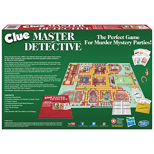 Winning Moves Games Clue Master Detective - Board Game, Multi-Colored, 10 years+
