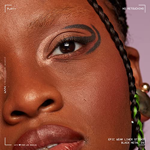 NYX PROFESSIONAL MAKEUP Epic Wear Liner Stick, Long-Lasting Eyeliner Pencil - Black Metal