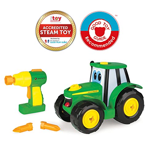 John Deere Build-A-Buddy Tractor Toy and Screwdriver - Farm and Construction Toys - Ages 3 and Up