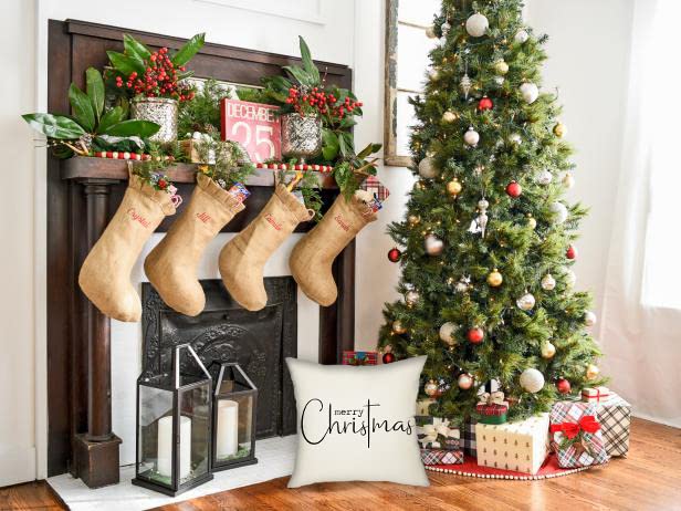 Allorry Christmas Pillow Covers Merry Christmas Throw Pillow Decorative Beige Cotton Cloth Linen Cloth Pillow Cover Sofa Cover Decorative Rectangle Length 18X18 inches