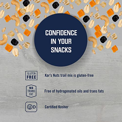 Kar’s Nuts Unsalted Mango Pineapple Trail Mix, 1.5 oz Individual Packs – Bulk Pack of 72, Gluten-Free Snacks