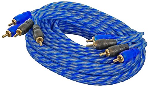 Rockville RTR174 17 Foot 4 Channel Twisted Pair RCA Cable Split Pin, 100% Copper