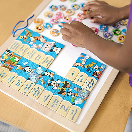 Melissa and Doug Disney Mickey Mouse Clubhouse My Magnetic Responsibility Chart - Toddler Routine, Kids Reward Board, Reward Chart For Toddlers and Kids Ages 3+