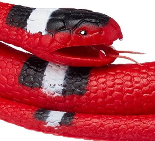 Wild Republic Scarlet Snake, Rubber Snake Toy, Gifts for Kids, Educational Toys, 46'