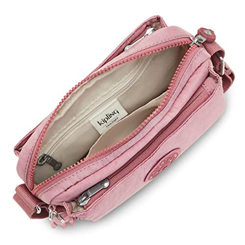 Kipling Womens Abanu Crossbody Bag, Lavender Blush, 7.75 L x 5.25 H 3 D US