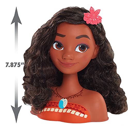 Disney Princess Moana Stying Head, 14-pieces, by Just Play
