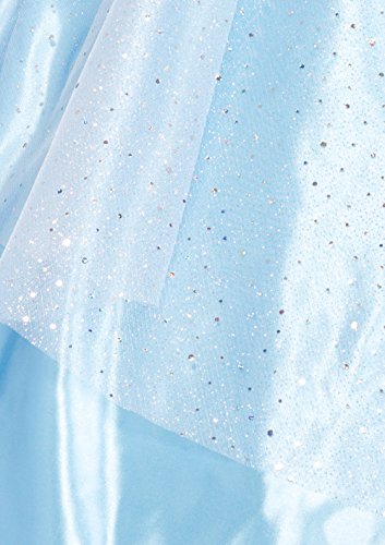 Leg Avenue Womens - 3 Piece Classic Cinderella Gown Set Full Length Family Friendly Princess Dress and Headband Set Adult Sized Costumes, Blue, Small US