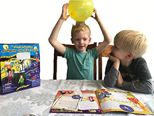 The Magic School Bus Rides Again: Jumping into Electricity By Horizon Group USA, Homeschool STEM Kits for Kids, Includes Educational Manual, Anti-Static Film, Circuit Holders, Buzzer, Copper and More