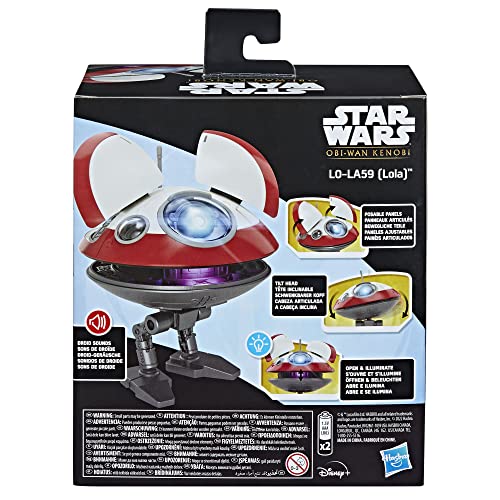 STAR WARS L0-LA59 (Lola) Droid Toy, OBI-Wan Kenobi Series-Inspired, Interactive Toys, Toys for 4 Year Old Boys and Girls and Up