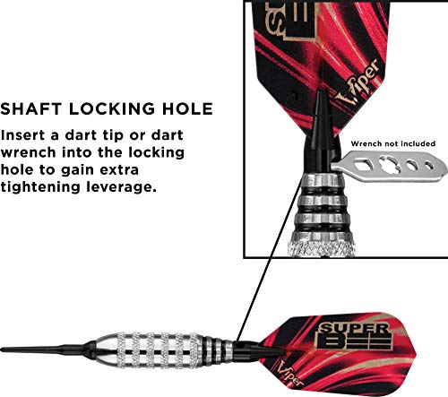 Viper by GLD Products unisex adult Nickel Silver Plated Soft Tip Darts, Silver, 16g US