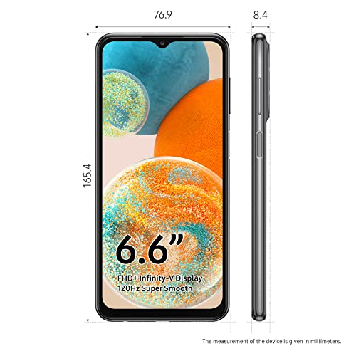SAMSUNG Galaxy A23 5G A Series Cell Phone, Factory Unlocked Android Smartphone, 64GB, Wide Lens Camera, 6.6” Infinite Display Screen, Long Battery Life, US Version, 2022, Black