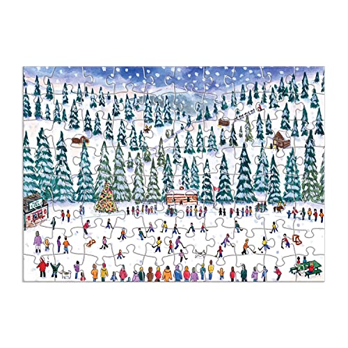 Michael Storrings 12 Days of Christmas Advent Calendar Puzzle, Includes 12 80-Piece Puzzles, 5” x 7” Each – Unique Holiday Jigsaw Puzzle Set with Thick, Sturdy Pieces