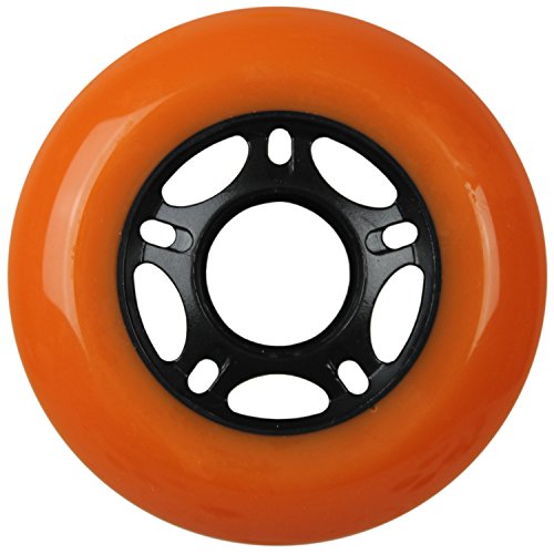 KSS Outdoor Asphalt Formula 89A Inline Skate X8 Wheels, Orange, 76mm