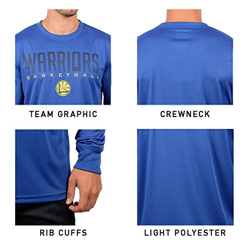 Ultra Game -NBA Men's Active Long Sleeve Pullover T-Shirt Medium