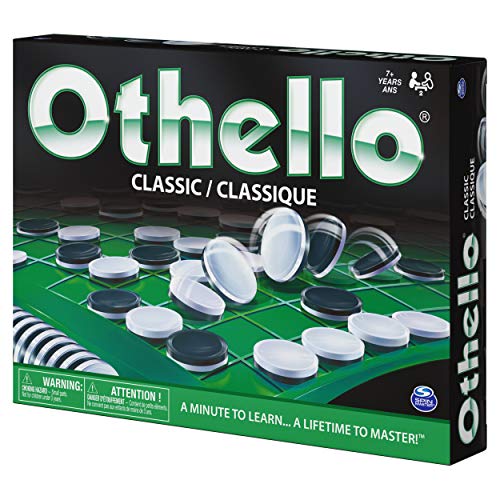 Othello, Strategy Classic Family Board Game 2-Player Reversi Brain Teaser STEM Math Skills, for Adults and Kids Ages 7 and up