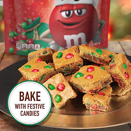 MandM'S Holiday Milk Chocolate Christmas Candy, Party Size, 38 oz Resealable Bag