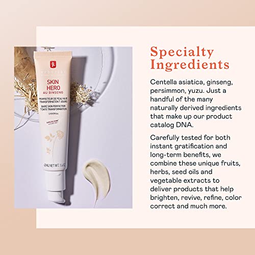 Erborian Skin Hero with White Ginseng, Facial Concealer and Makeup Primer - Non-Tinted Bare Skin Perfecting Face Moisturizer Smooths, Blurs and Illuminates Skin - Silicone Free Korean Skincare