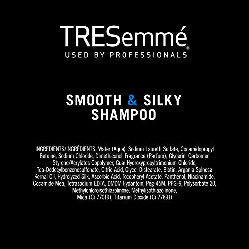 TRESemmé Shampoo Smooth and Silky 3 Count Tames and Moisturizes Dry Hair With Moroccan Argan Oil For Professional Quality Salon-Healthy Look And Shine 28 oz