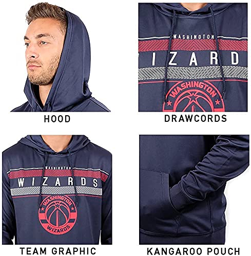 Ultra Game NBA Men's Fleece Midtown Pullover Sweatshirt, Team Color, Medium