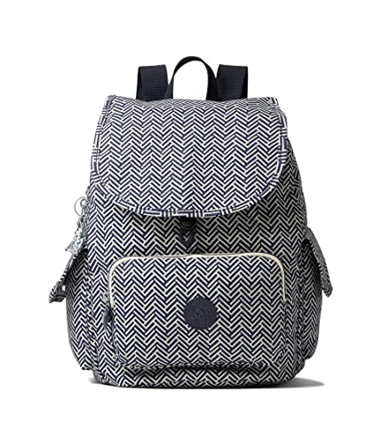 Kipling Women's City Pack Small Backpack, Lightweight Versatile Daypack, School Bag, Urban Chevron, 10.75''L x 13.25''H x 7.5''D