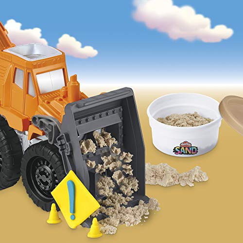 Play-Doh Wheels Front Loader Toy Truck for Kids Ages 3 and Up with Non-Toxic Sand Compound and Classic Compound in 2 Colors
