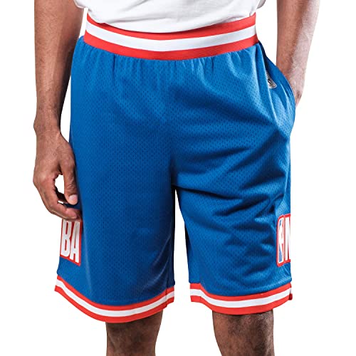 Ultra Game NBA NBA Mens Chrome Basketball Shorts, Royal Blue, XX-Large