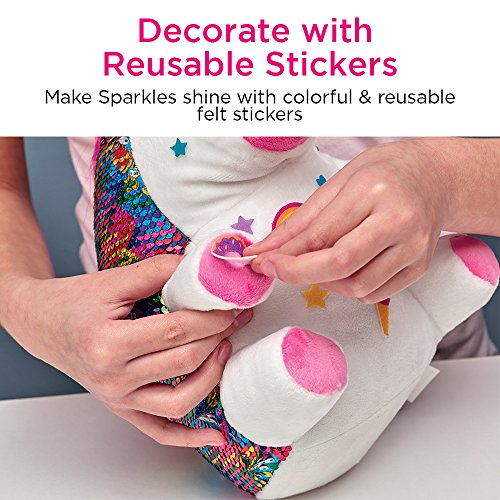 Creativity for Kids Sequin Pets Stuffed Animal - Sparkles The Unicorn Plush Toy