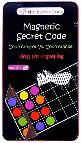 The Purple Cow Magnetic Secret Code Board Game for Kids. Crack The Secret Code. Travel Size - Ideal for Travelling and Have Fun for Kids and Adults. Magnetic Secret Code