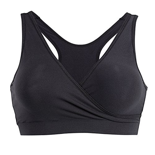Medela womens Seamless nursing bras, Black, Small Pack of 1 US