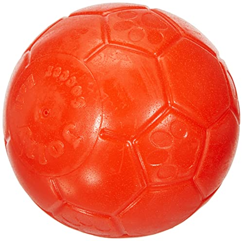 Jolly Pets Large Soccer Ball Floating-Bouncing Dog Toy, 8 inch Diameter, Orange