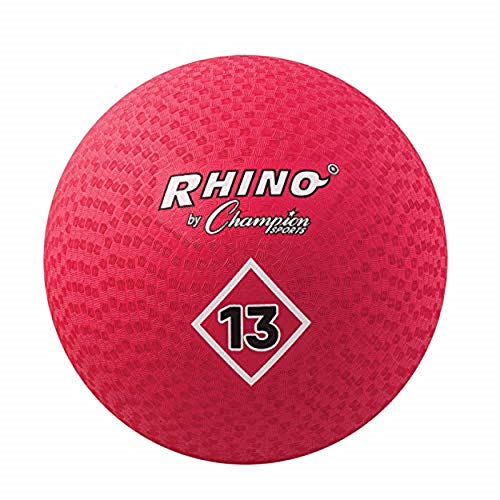 Champion Sports Playground Ball (Red, 13-Inch)