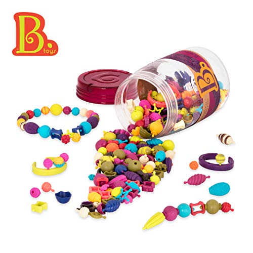 B. toys – Pop Snap Bead Jewelry Set for Kids – Pop Arty! – DIY Craft Jewelry Making Kit – Creative Necklaces, Rings, Bracelets – 4 years + (275 Pcs)