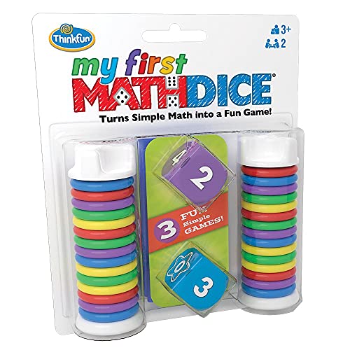 Think Fun - My First Math Dice - Fun Game That Teaches Math and Counting Skills to Kids Age 3 and Up