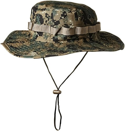 Tru-Spec mens Wide Brim Boonie tru 100 cttn r s w loops, Woodland Digital, 7.5 US