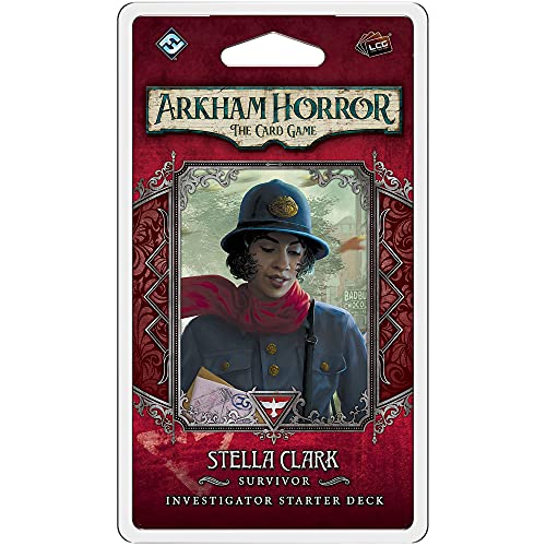Arkham Horror The Card Game Stella Clark Starter Deck | Horror Game | Mystery Game | Cooperative Card Game | Ages 14+ | 1-2 Players | Average Playtime 1-2 Hours | Made by Fantasy Flight Games