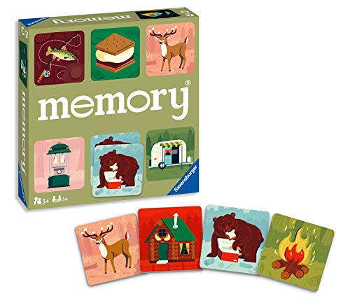 Ravensburger Great Outdoors Memory Game for Boys and Girls Age 3 and Up! - A Fun and Fast Camping Matching Game, 20359