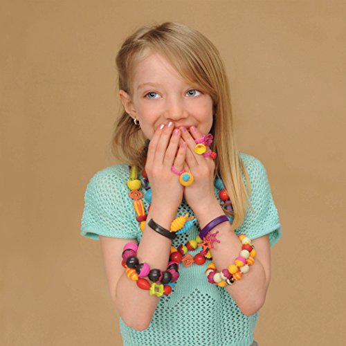 B. toys – Pop Snap Bead Jewelry Set for Kids – Pop Arty! – DIY Craft Jewelry Making Kit – Creative Necklaces, Rings, Bracelets – 4 years + (275 Pcs)