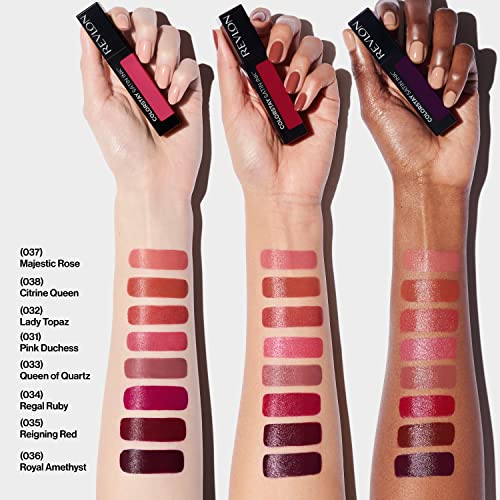 Liquid Lipstick by Revlon, Lip Makeup, ColorStay Satin Ink, Longwear Rich Lip Colors, Formulated with Black Currant Seed Oil, 032 Lady Topaz, 0.17 Fl Oz