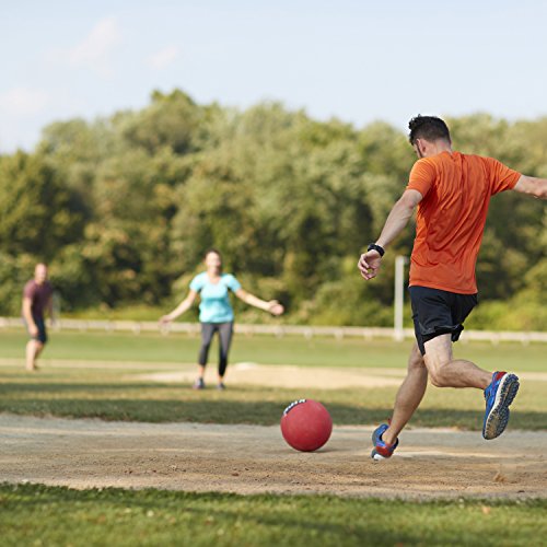Franklin Sports Rubber Kickball - Kids Playground Ball for Dodgeball + Kickball - 10' Bouncy Ball for Outdoor Games - Red