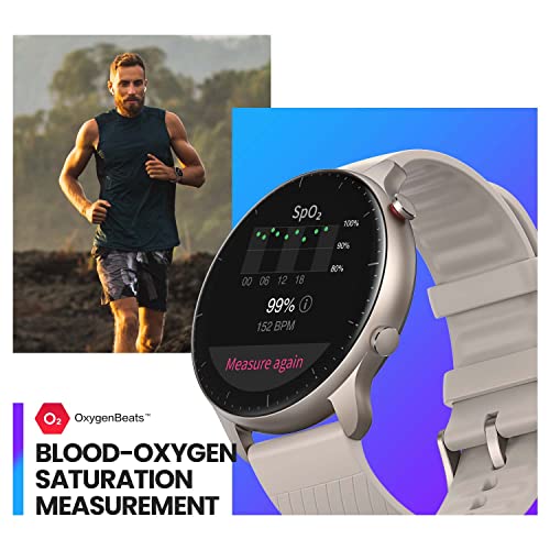 [2022 New Version] Amazfit GTR 2 Smart Watch for Men, Alexa Built-in, with Bluetooth Call and Text, GPS Fitness Tracker, 90 Sports Modes, Blood Oxygen Heart Rate Tracker Grey