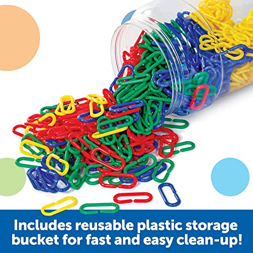 Learning Resources Link 'N' Learn Links - 500 Pieces, Ages 3+ Preschool Learning Supplies, Toddler Learning Toys