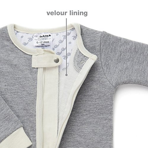 baby deedee 1 Piece Cotton, Velour Long Sleeve Footless Romper Pajama, Dream Catcher, 3-6 Months