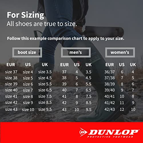 DUNLOP Protective Footwear,Durapro Steel Toe, 100% Waterproof Polyblend PVC Material, Comfortable Durapro Energizing Insoles, Lightweight And Durable8908600.13, Size 13 Us