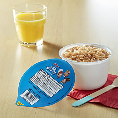 Rice Krispies Cold Breakfast Cereal Bowls, Good Source of 7 Vitamins and Minerals, Original, 3.75lb Case (96 Bowls)